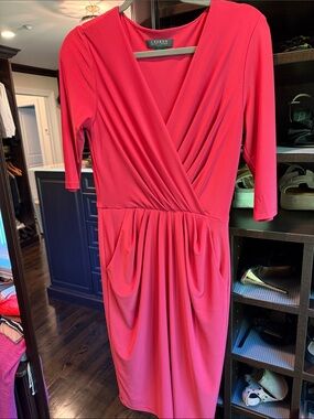 Lauren by Ralph Lauren pink Jersey Dress with pockets